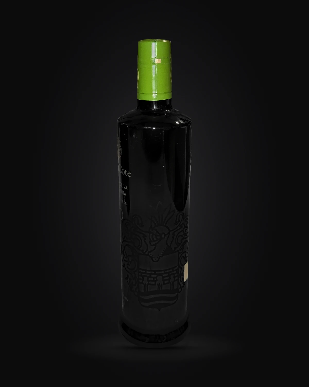 La botella, fotografía de lado