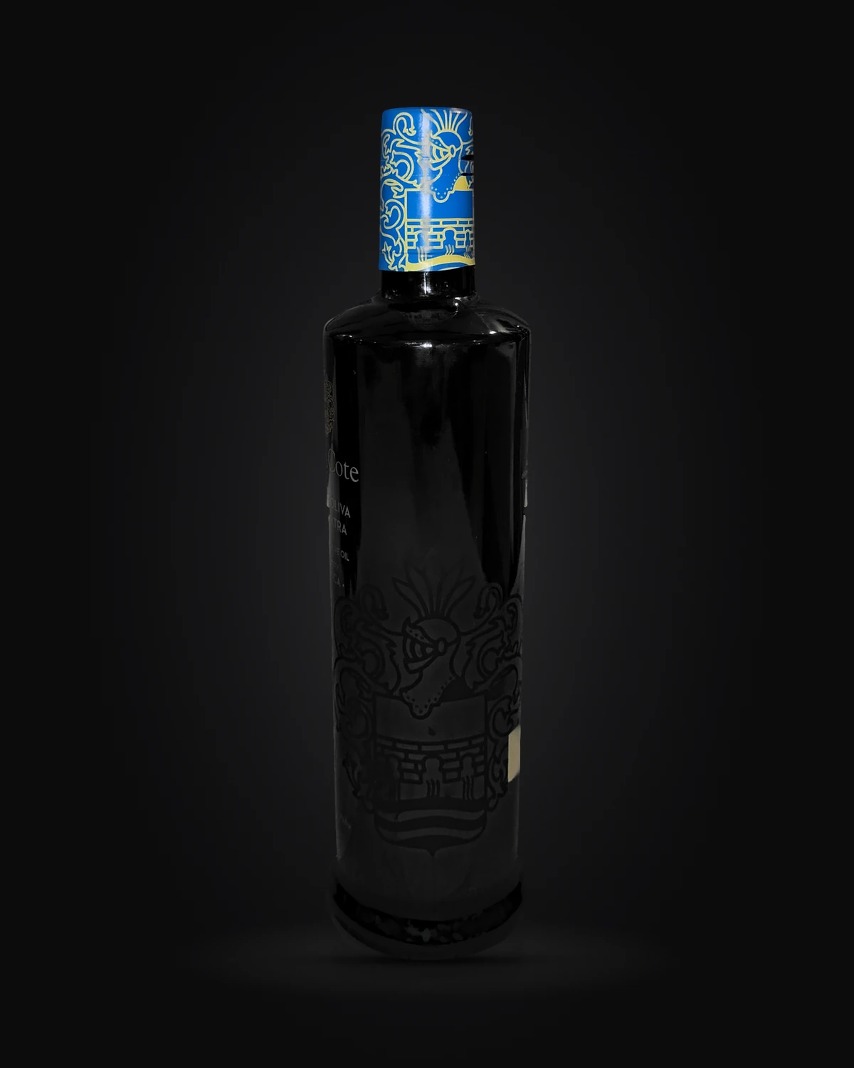 La botella, fotografía de lado